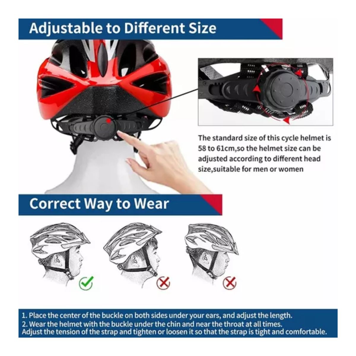 Kit Casco De Bicicleta luz De Bicicleta, gafas y mascara Negro con Rojo 