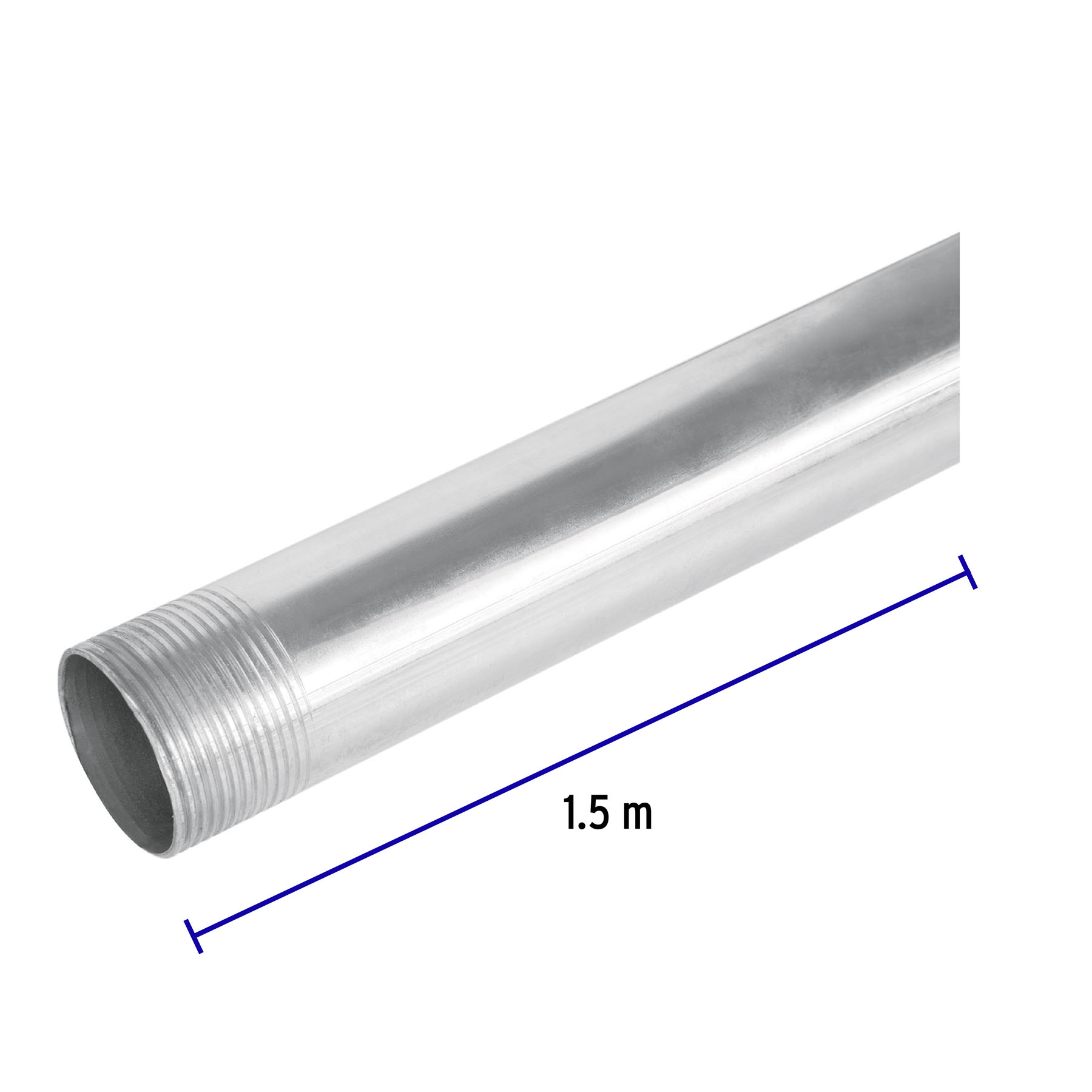 TUBO CONDUIT GALVANIZADO PARA MUFA, 1-1/4", 1.5 M VOLTECK 47389