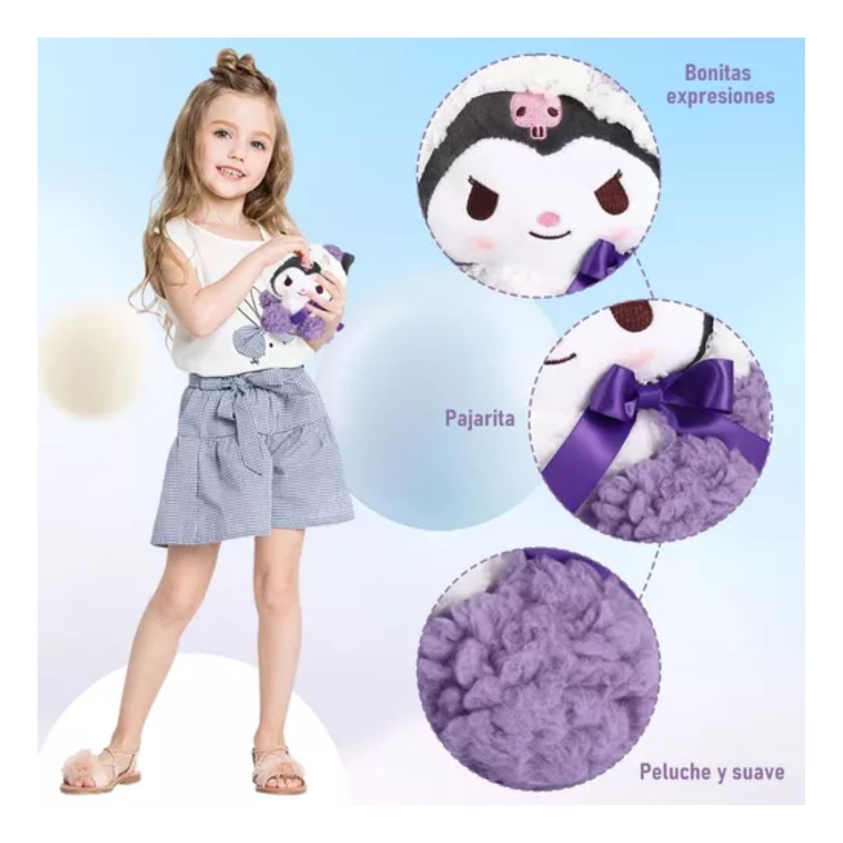 Muñeco De Peluche De Kurumi Morado