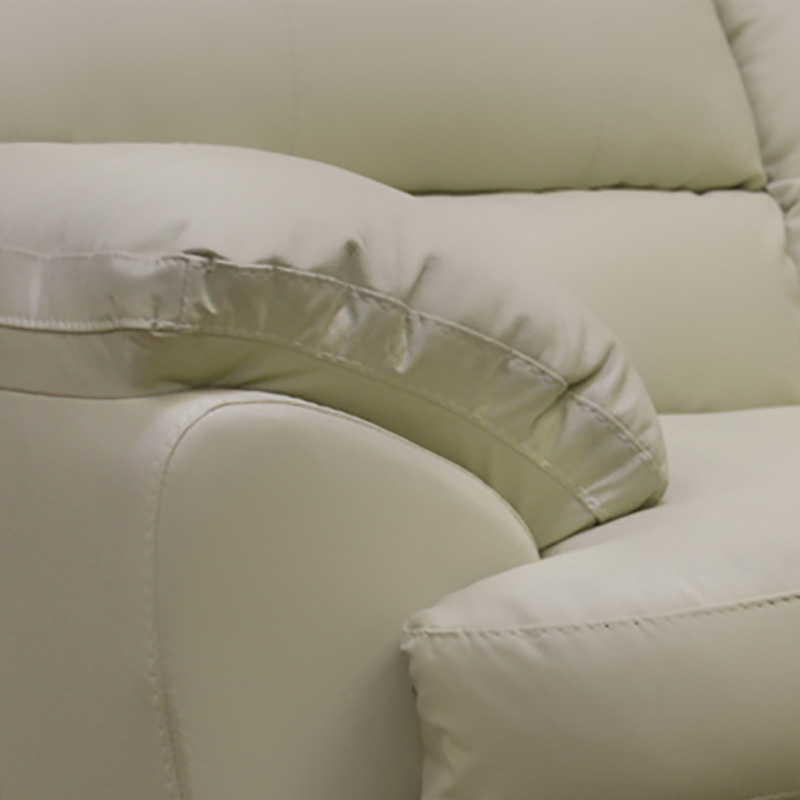 Sofa de Piel Genuina Florencia Color Marfil - Confortopiel