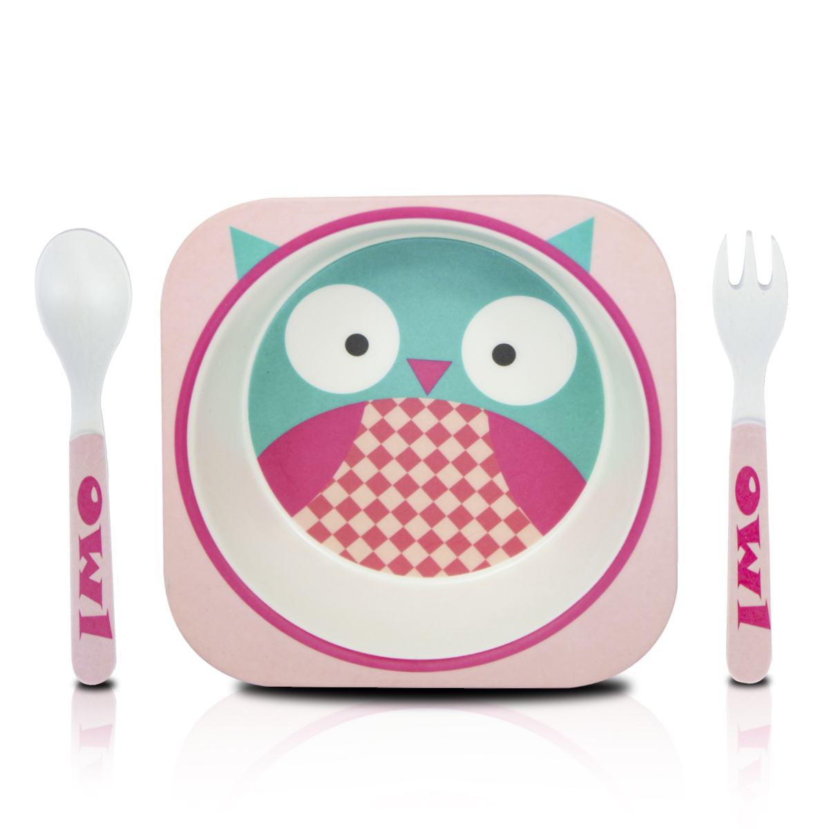 Plato Hondo Con Cubiertos Para Niños