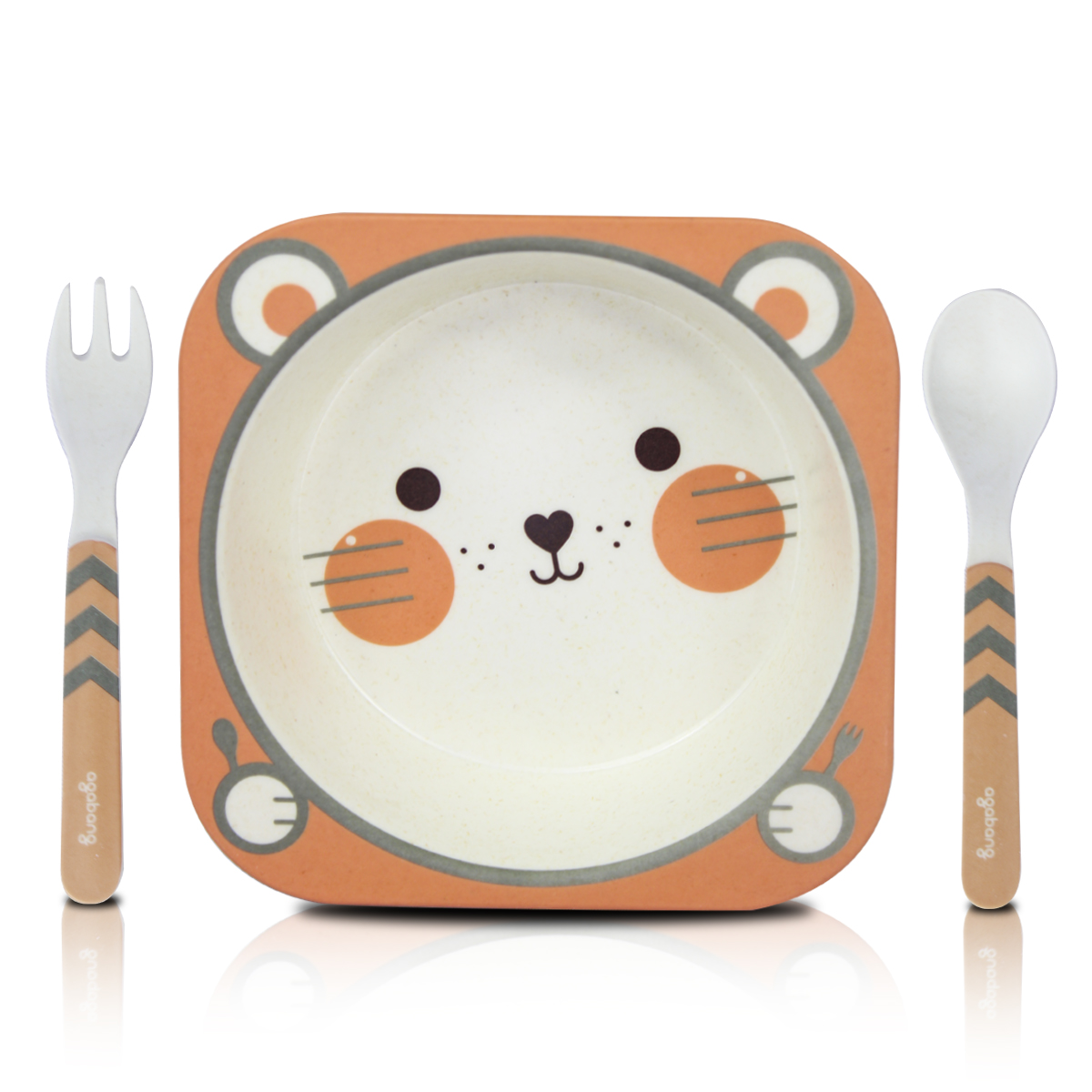 Plato Hondo Con Cubiertos Para Niños