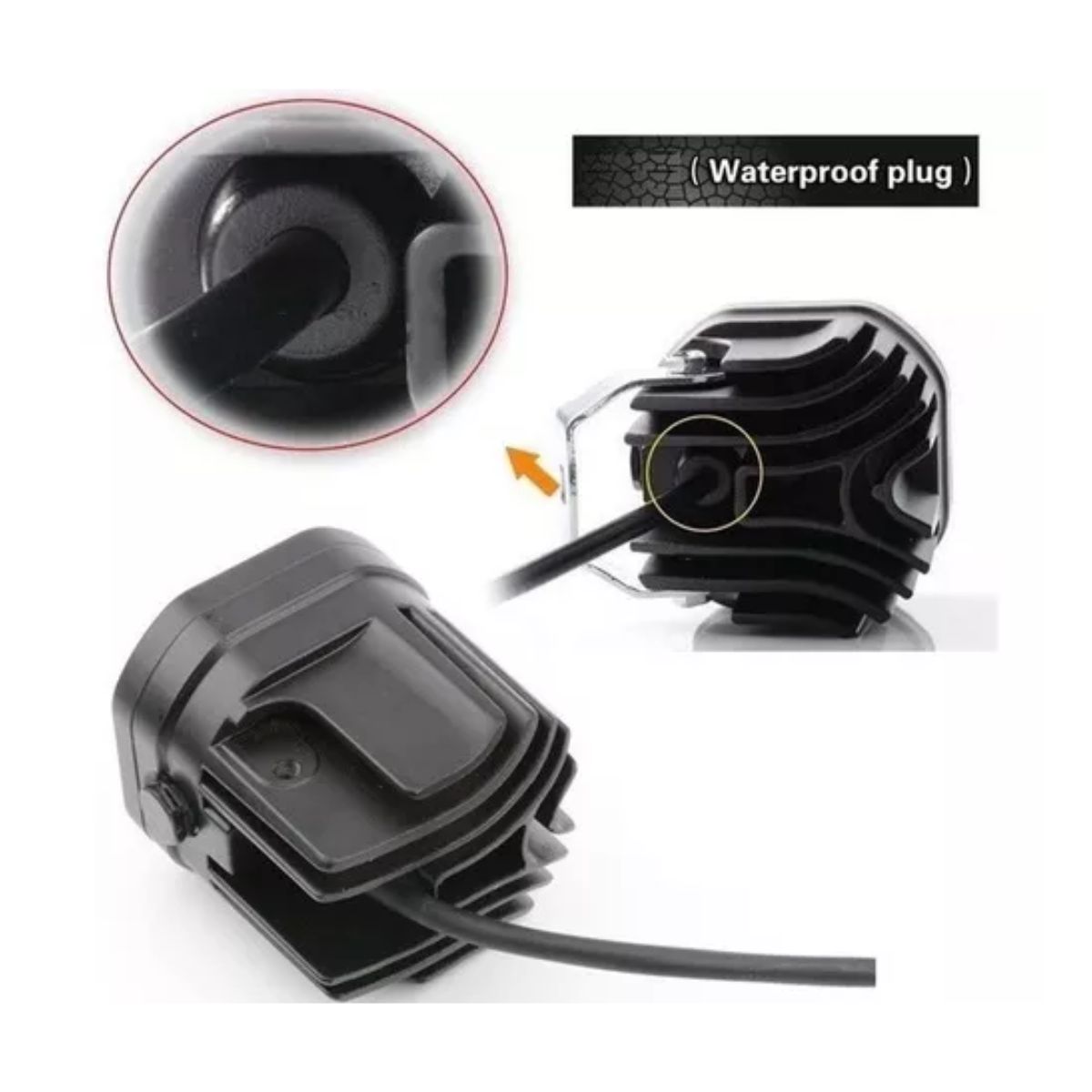 Faro Auxiliar Led Para Carro 40w Blanco 2 Piezas 