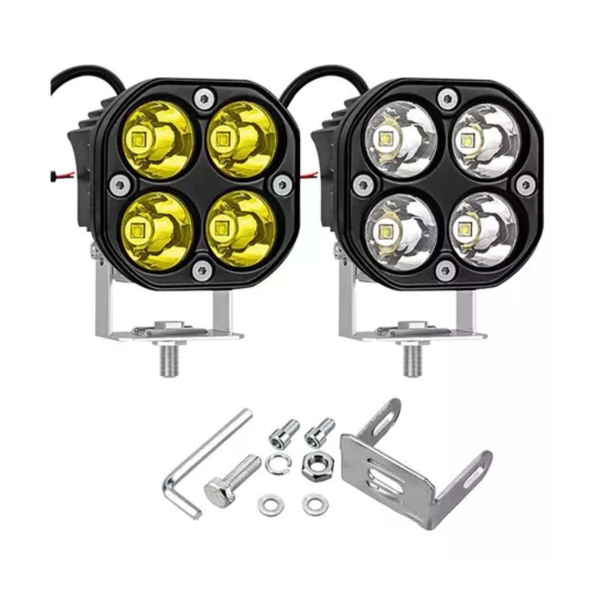 Faro Auxiliar Led Para Carro 40w Blanco 2 Piezas 