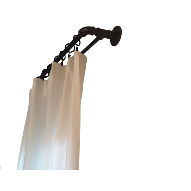 Cortinero Doble Para Ventana de 2.00 m. Estilo Industrial