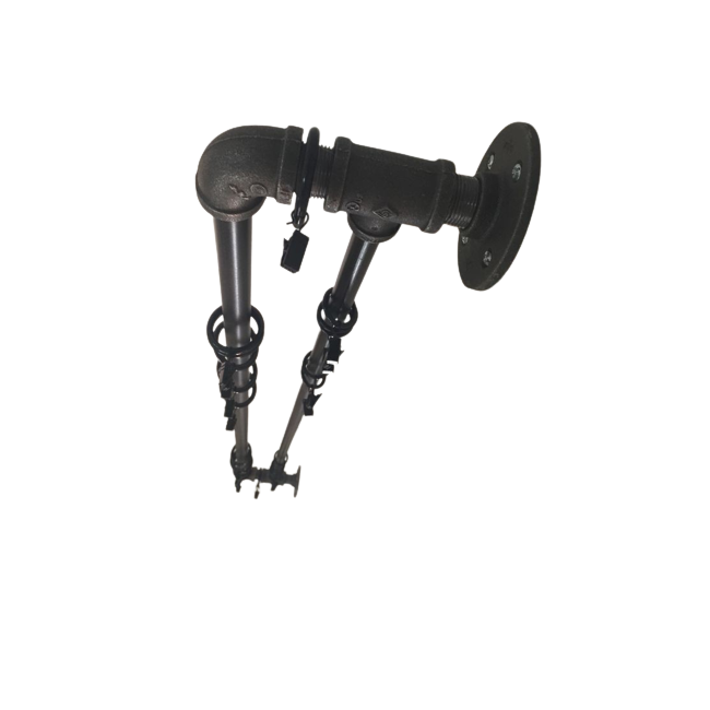 Cortinero Doble Para Ventana de 2.00 m. Estilo Industrial