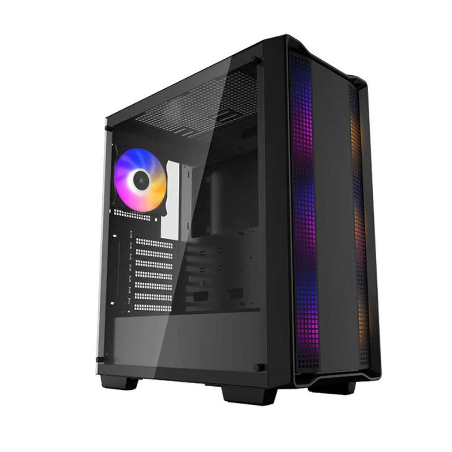 Gabinete DeepCool CC560 con Ventana Midi-Tower ATX USB 3.2 sin Fuente RGB Negro.