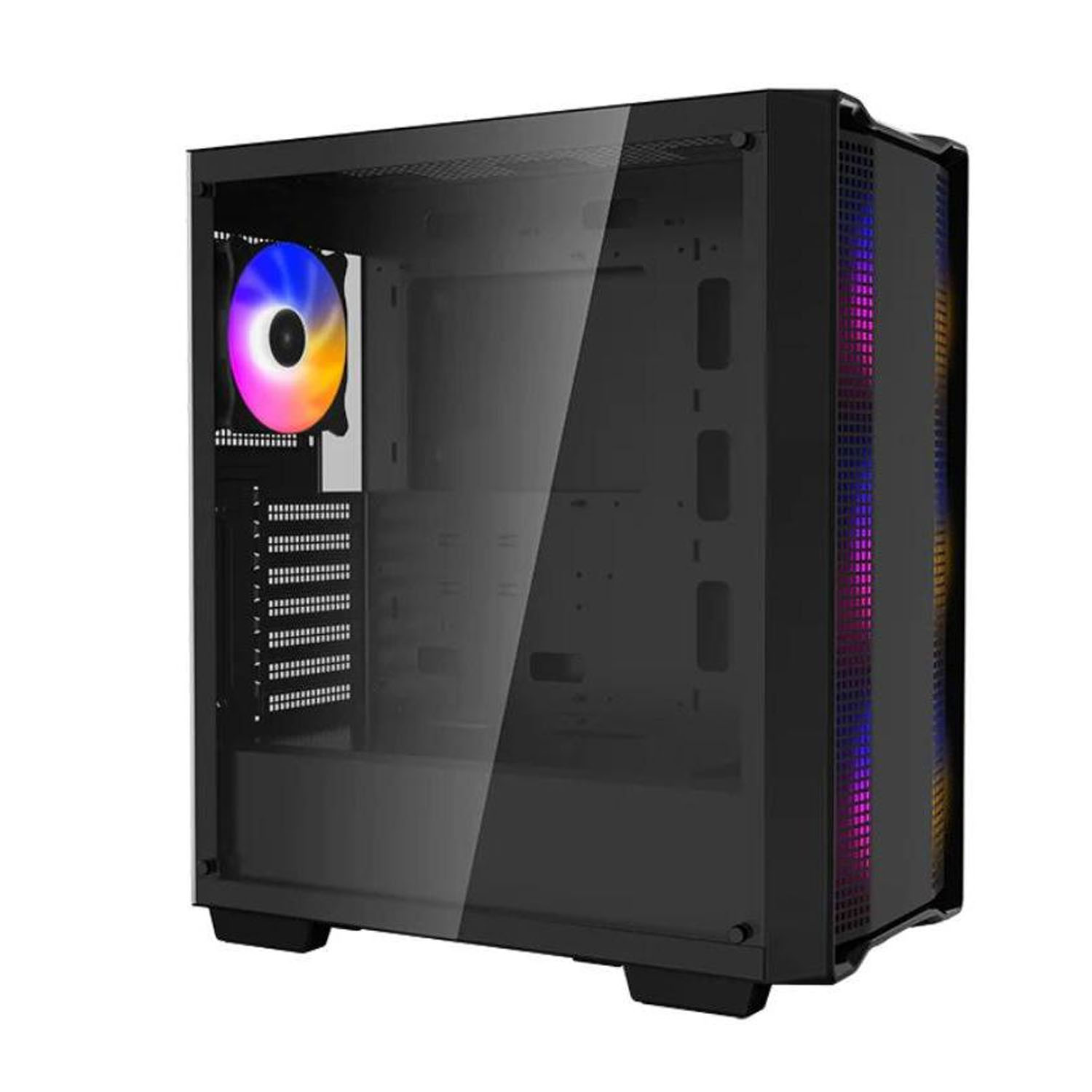 Gabinete DeepCool CC560 con Ventana Midi-Tower ATX USB 3.2 sin Fuente RGB Negro.