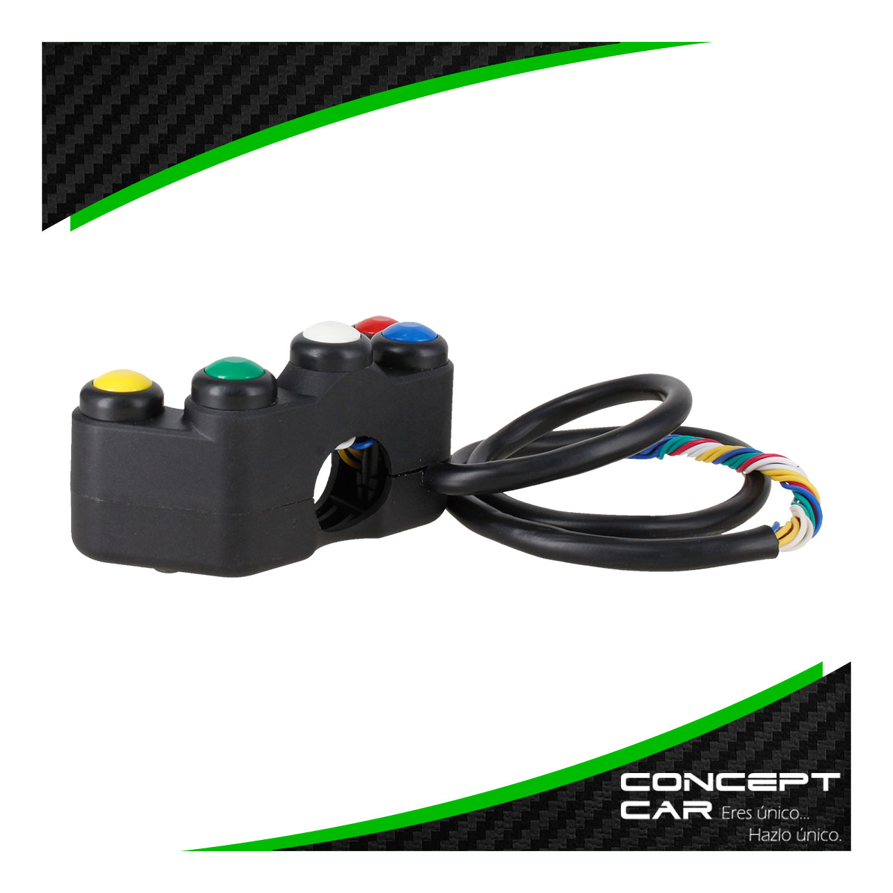 Switch Apagador Interruptor 5 Pasos Manubrio Motocicleta