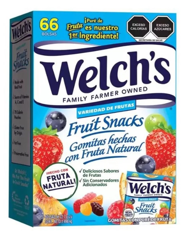 Gomitas Welch's Hechas Con Fruta Natural 66pz De 22.7g