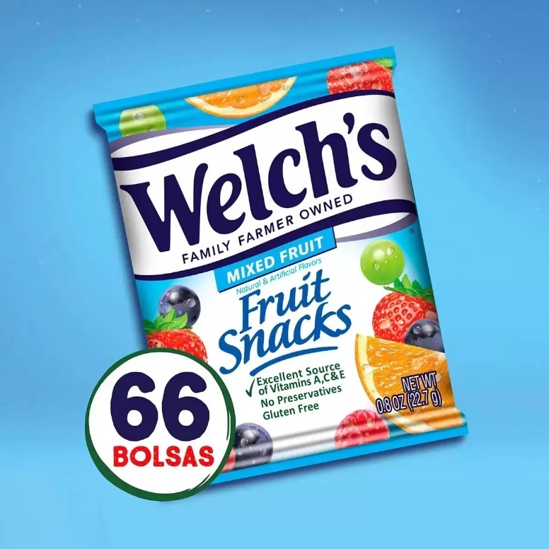 Gomitas Welch's Hechas Con Fruta Natural 66pz De 22.7g