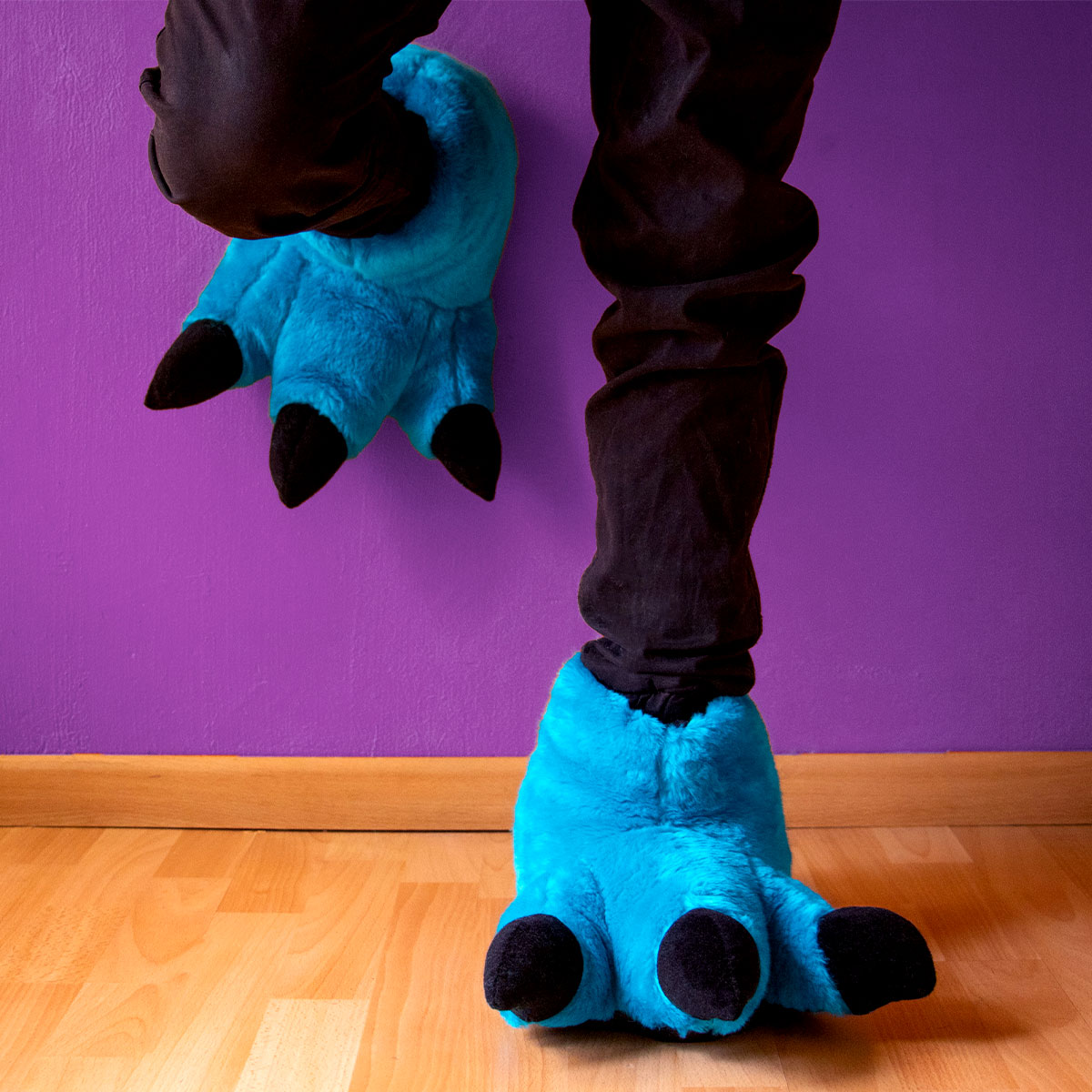 Pantuflas Garras de Dinosaurio Luli Patotas Cómodas y Divertidas Tela Cálida y Suave con Suela Antideslizante Unisex para Toda la Familia