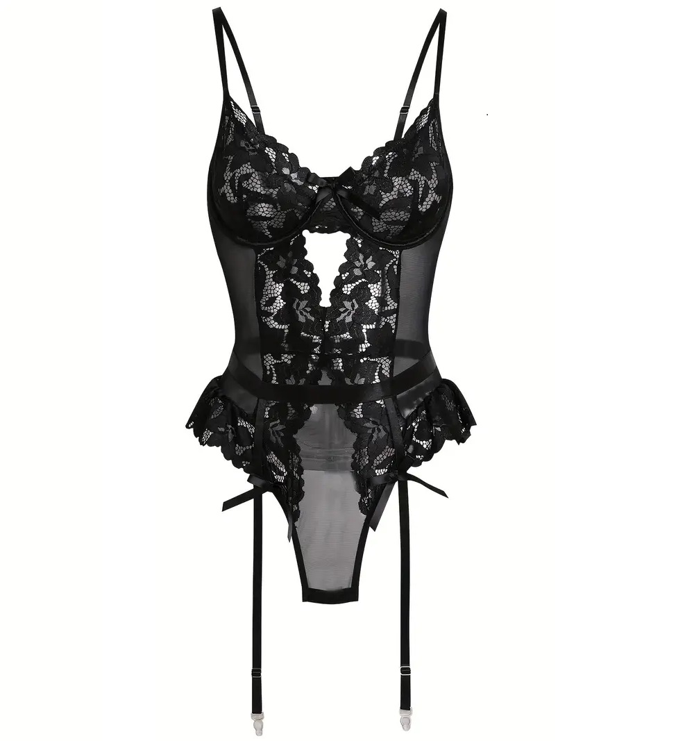 Body de encaje interior sexy.