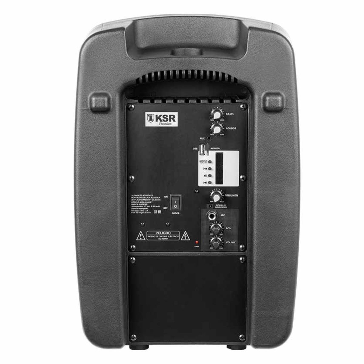 Kaiser Premium de 8 Pulgadas con asa y micrófono MSA-9908BT
