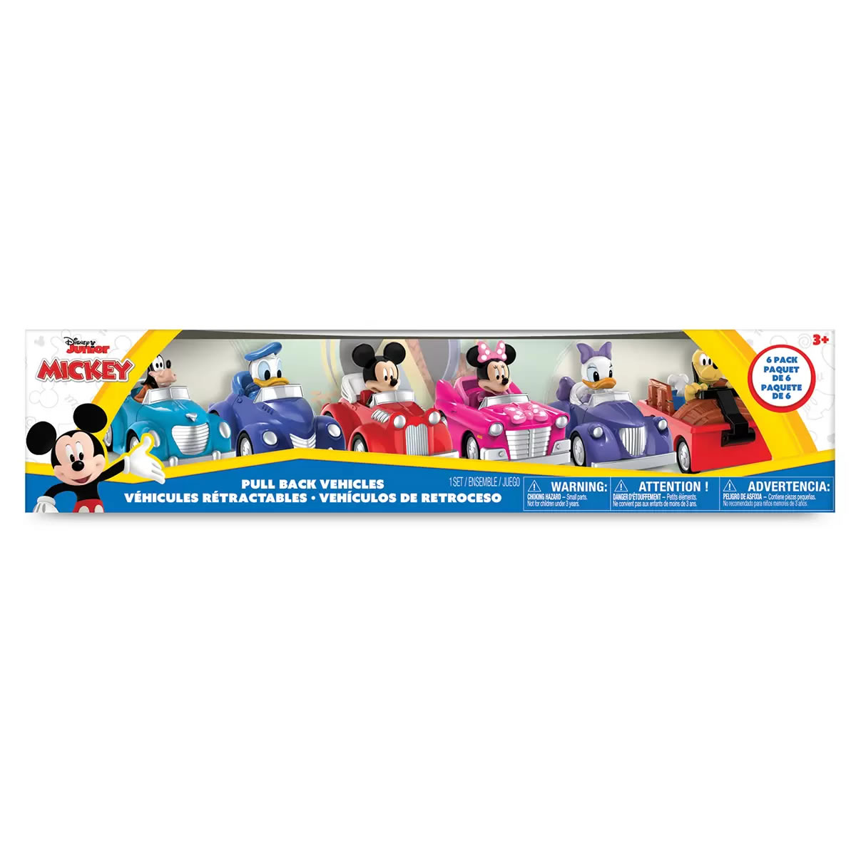 Paquete De 6 Automóviles De Tracción Disney Junior Mickey 679500-1 CST