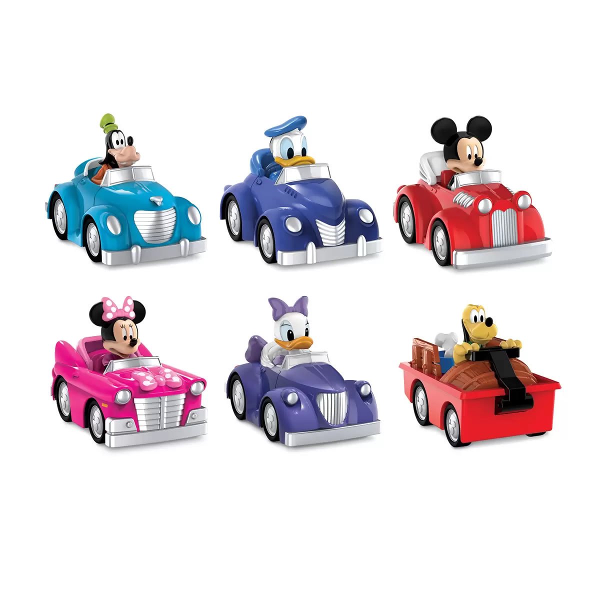 Paquete De 6 Automóviles De Tracción Disney Junior Mickey 679500-1 CST