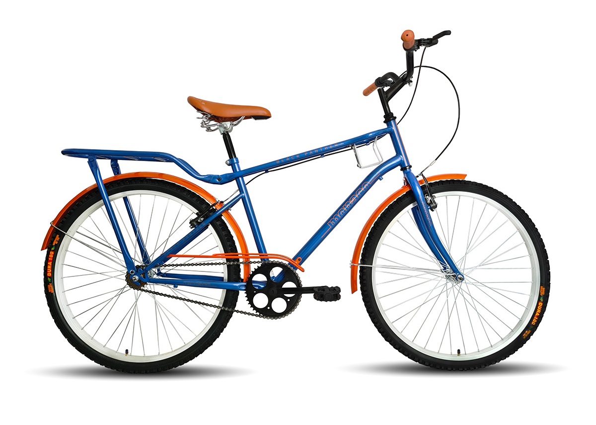 Bicicleta Urbana Monaco Porta Ánfora Rodada 26 Azul