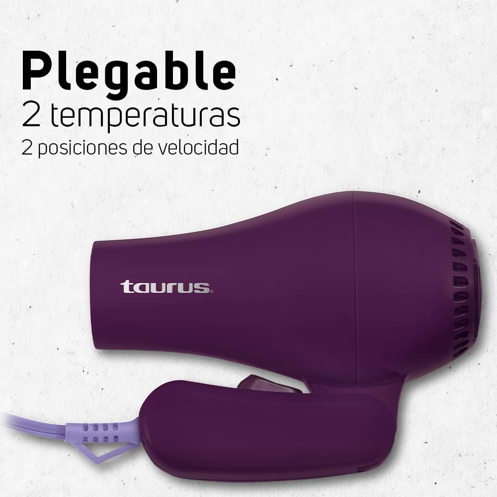 Secadora Cabello Plegable 2 Niveles Taurus