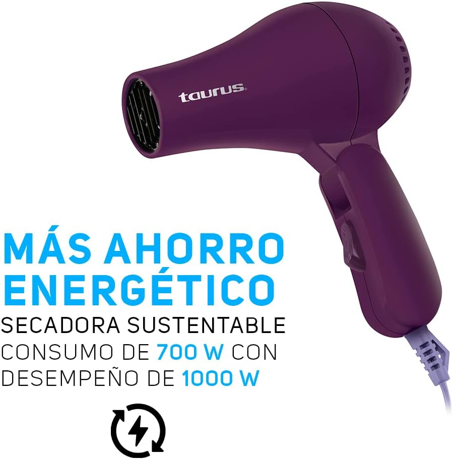 Secadora Cabello Plegable 2 Niveles Taurus