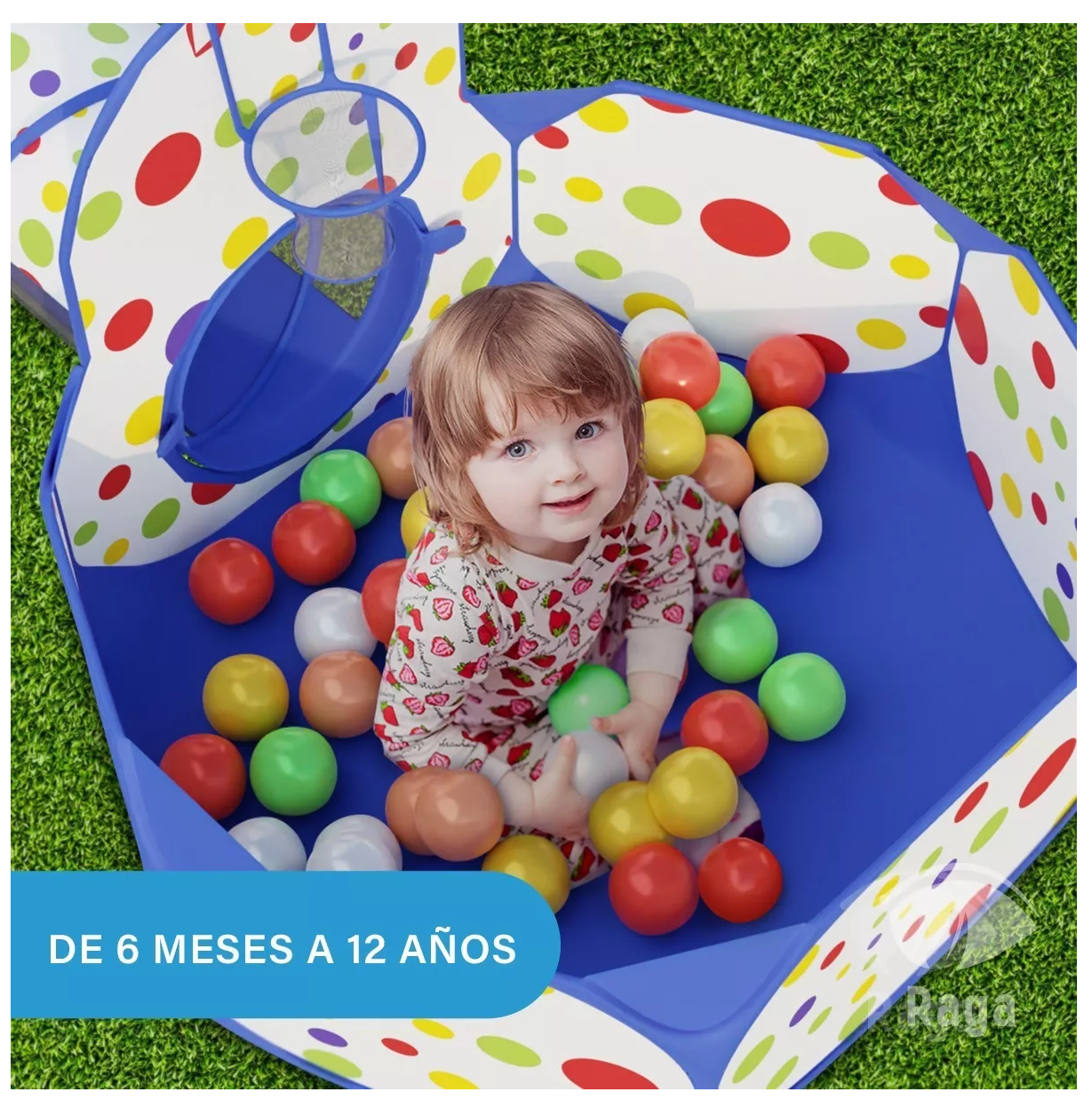 Juegos Tunel de Alberca De Pelotas Gusano Casa De Niños Azul