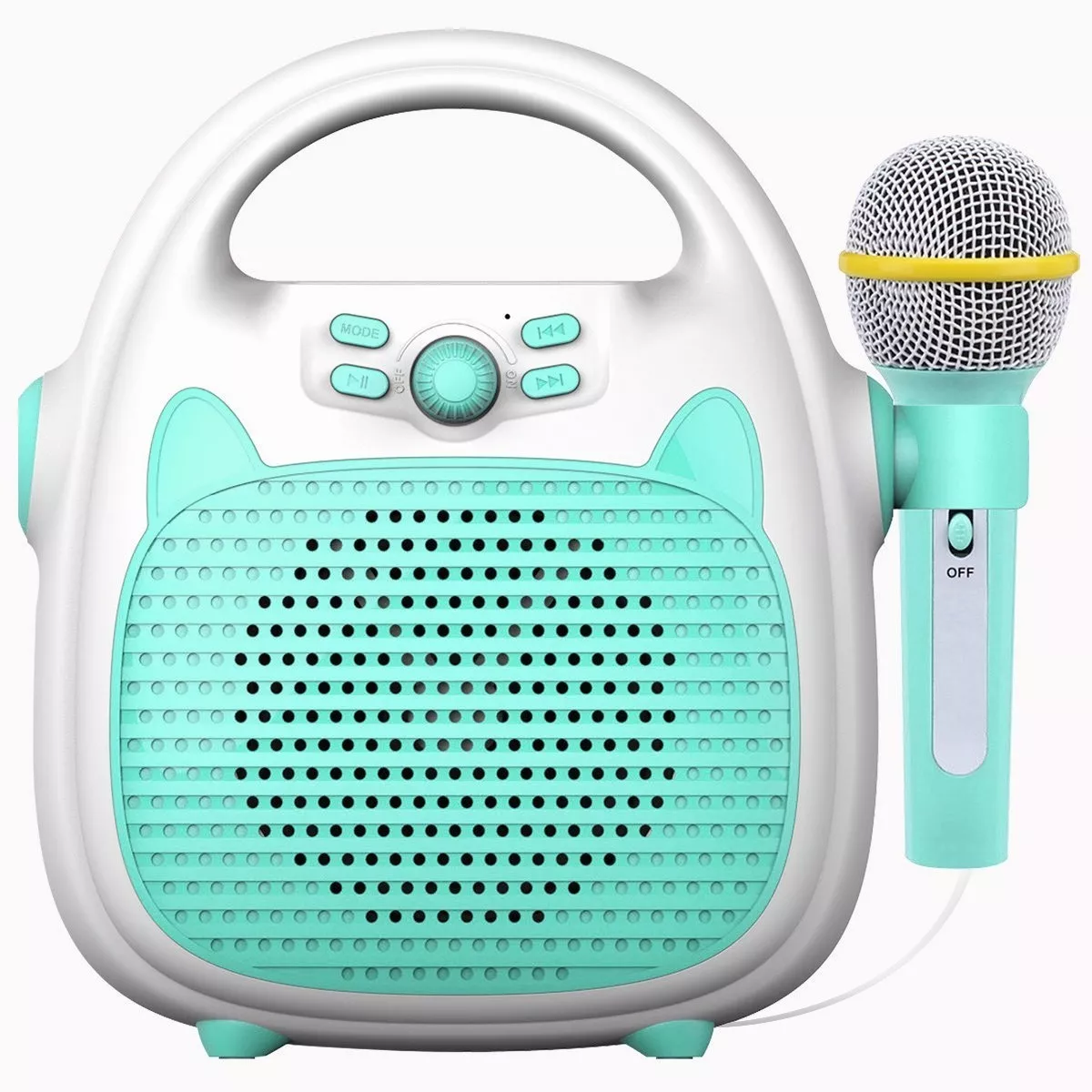 Juguete De Canto Máquina De Karaoke Para Niños,  Verde Azul
