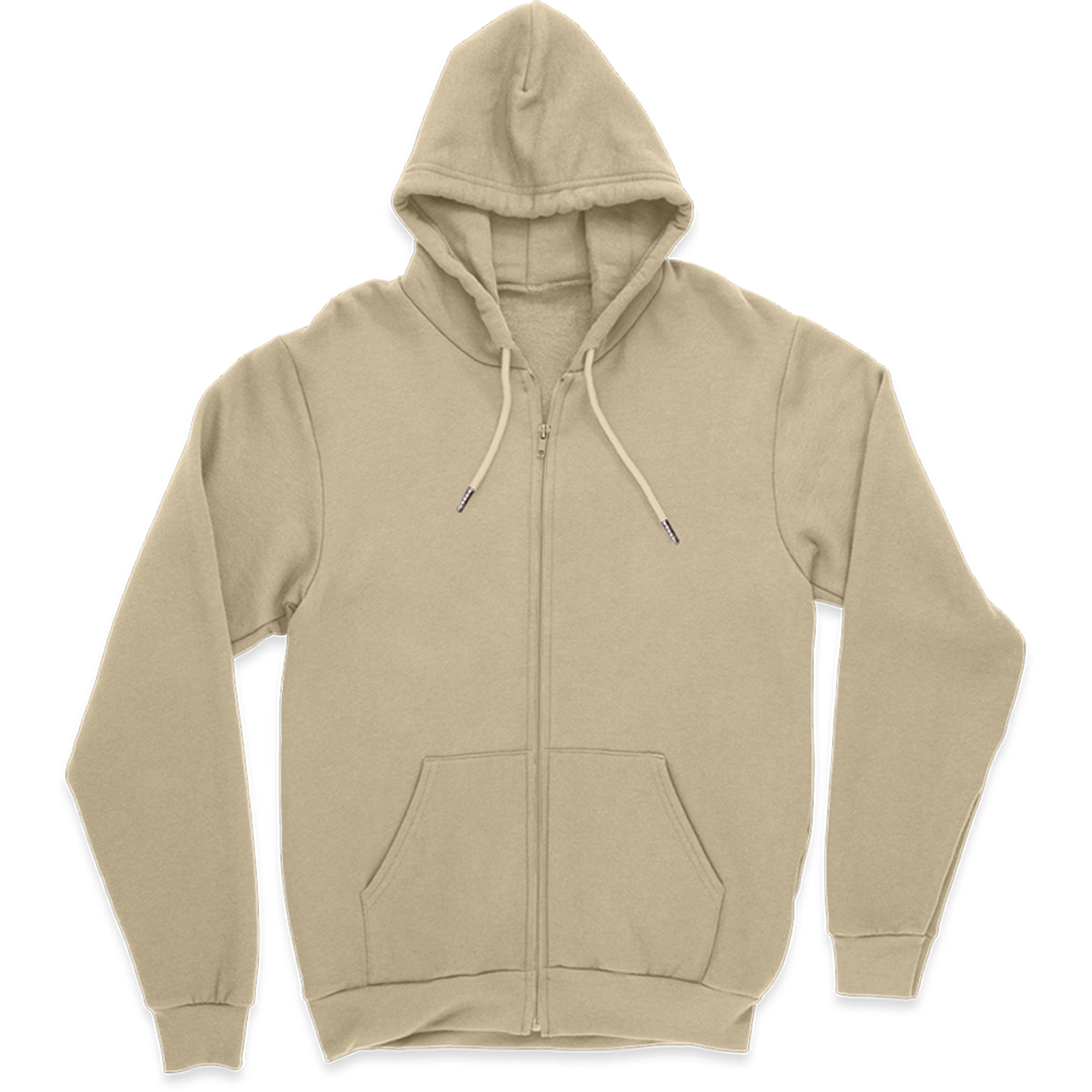 Sudadera Hoodie Café con Cierre, Capucha y Cangurera, Calientita, Casual, Abrigo, Chamarra