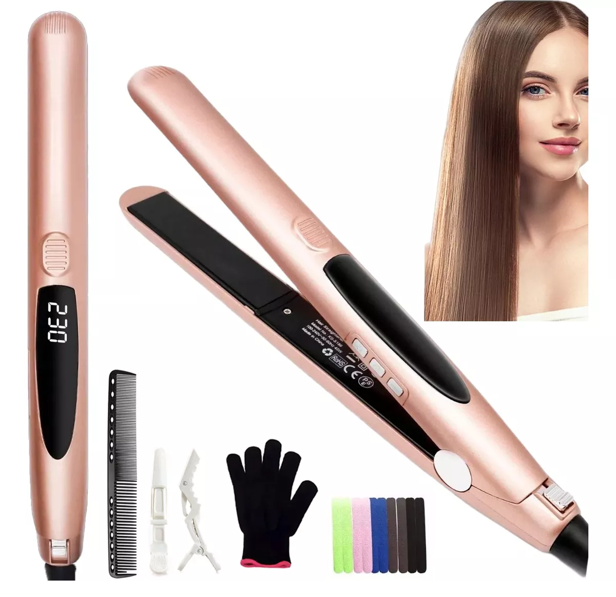 Plancha De Cabello 2 en 1 Cerâmica Rosa