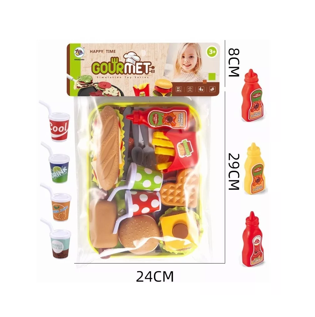 Juguetes de Cocina Set Hamburguesa 