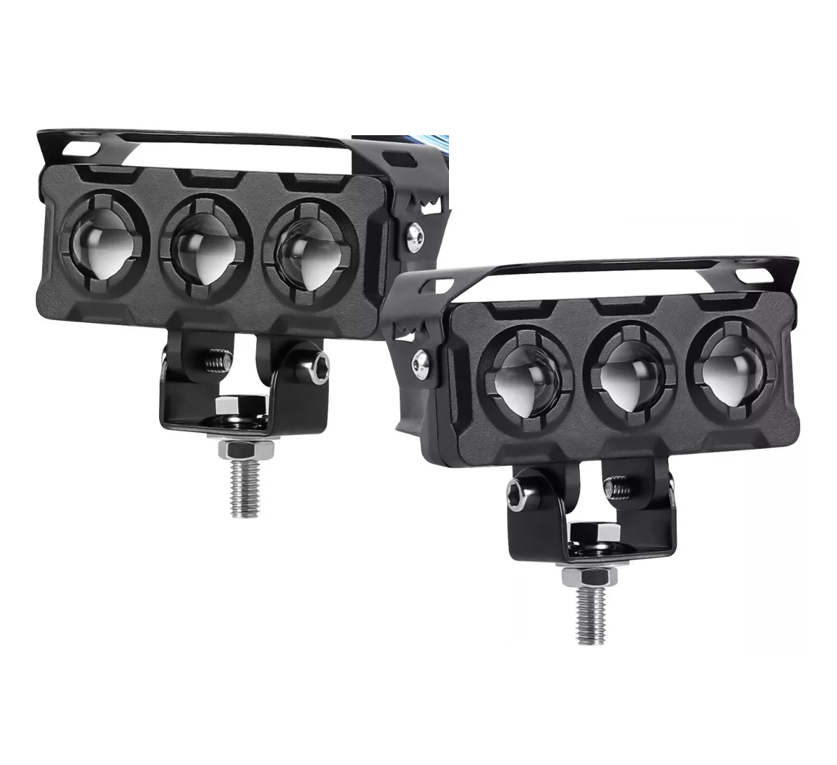 Faros Led Auxiliares Tres Modos Universal Cuadrados 48000 Lm, 2 Piezas 