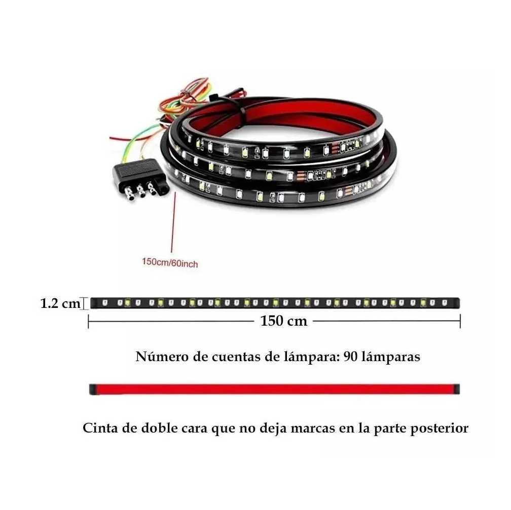 Tiras Trasera Luces Direccionales Secuencial Para Auto Universal