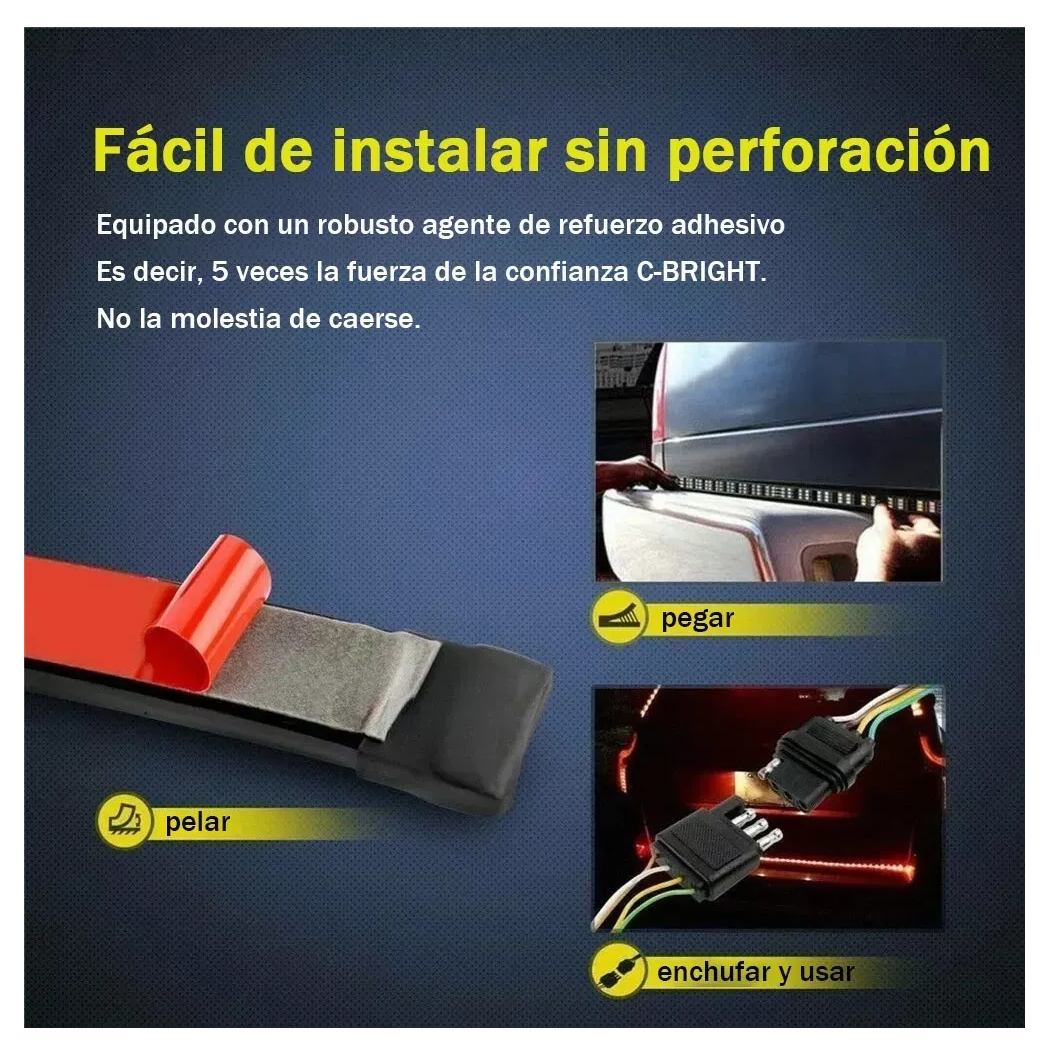 Tiras Trasera Luces Direccionales Secuencial Para Auto Universal