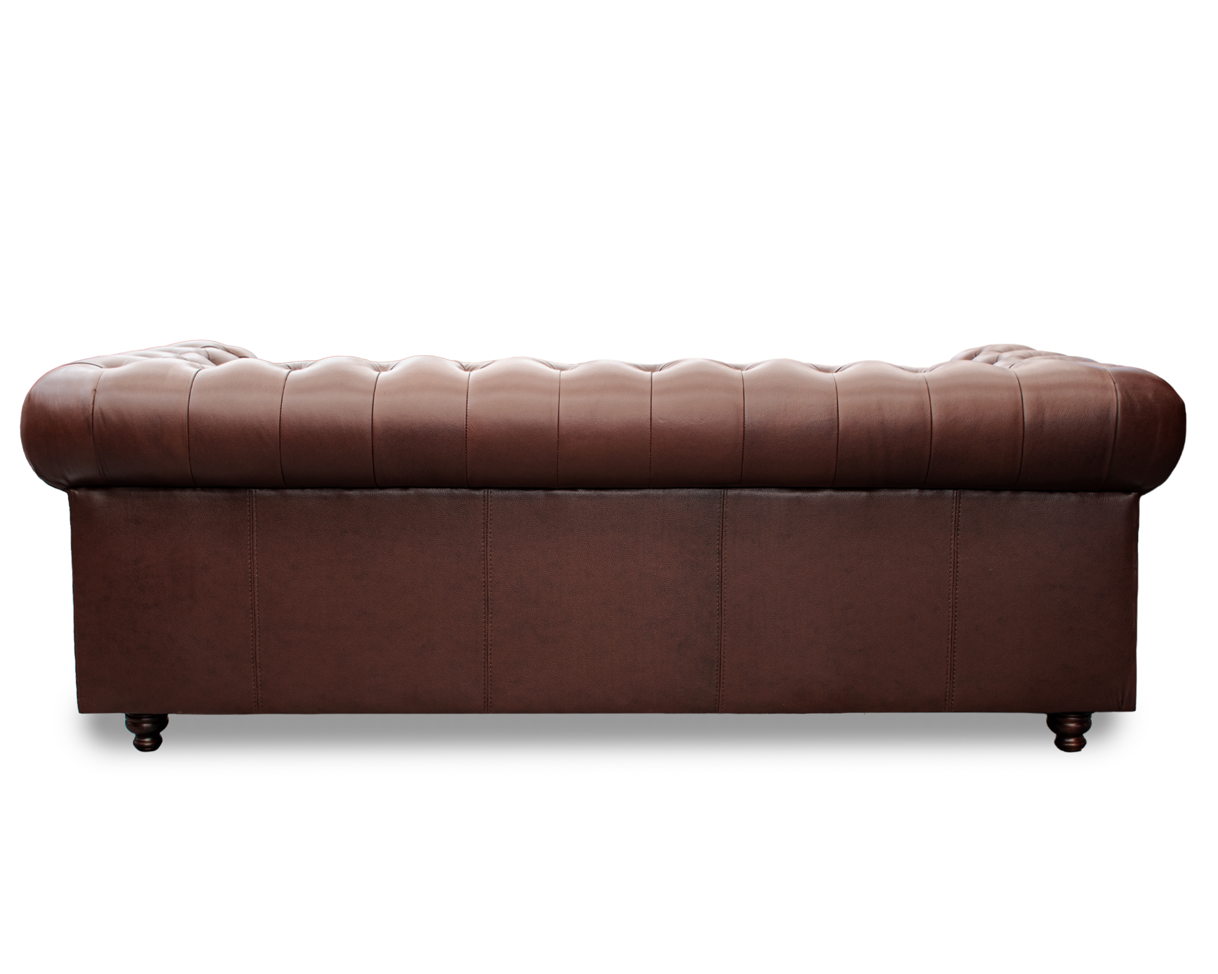 Sofa de Piel Genuina Chesterfield CHPV Color Tabaco - ConfortoPiel