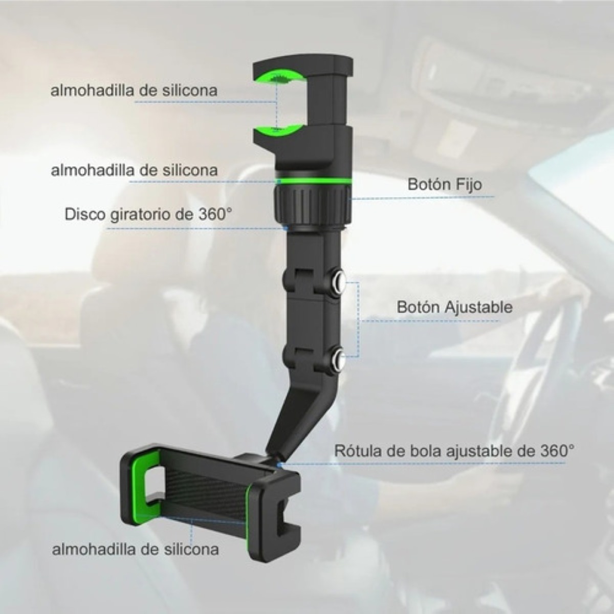 Espejo Retrovisor para Coche 360º