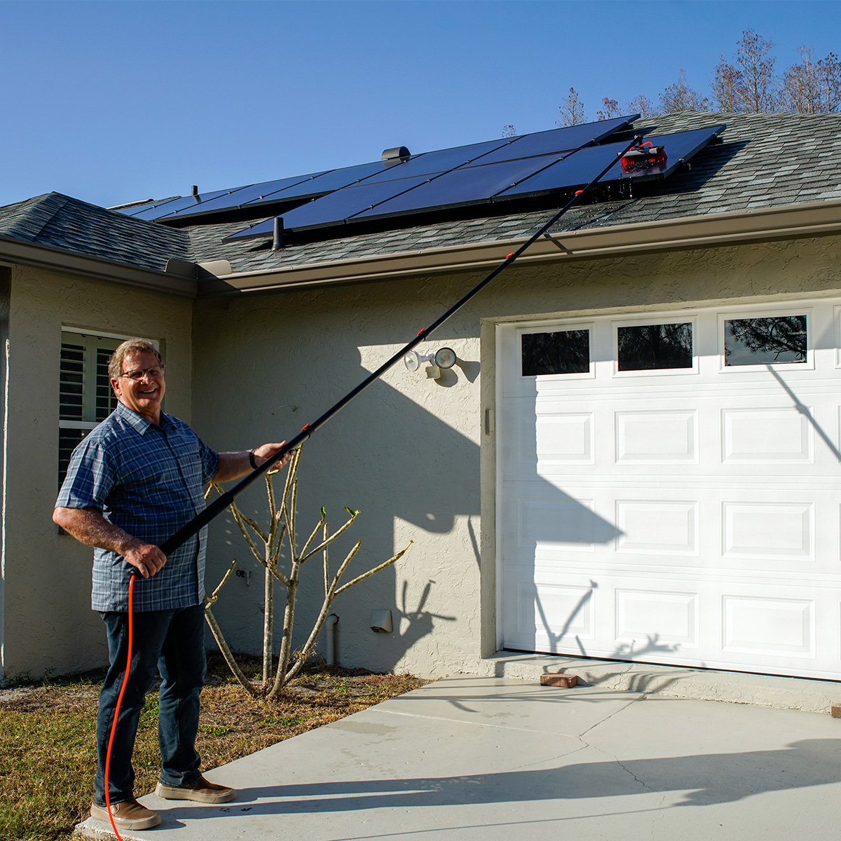 Cepillo Limpiador TELESCÓPICO STARLYFT TELESCOPIC HIDROCLEANER 7 M Tv Ofertas con PROPULSIÓN DE Agua y Jabón, Extensible hasta 7 Metros y Ligero