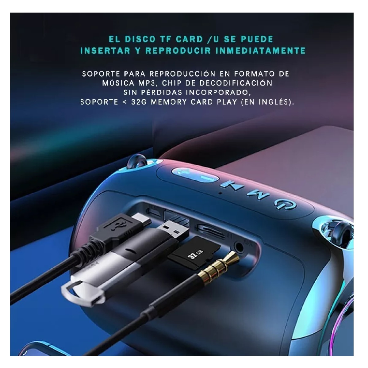Mini Bocina Portátil Y Inalámbrica Con Bluetooth 5.0