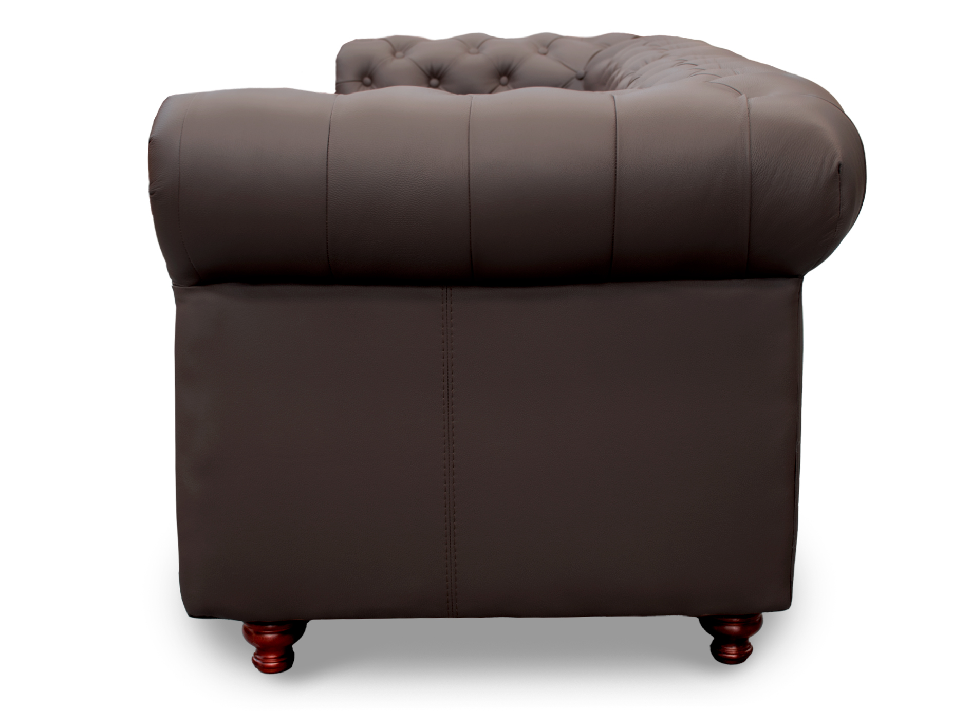 Sofa de Piel Genuina Chesterfield CHPV Color Chocolate - ConfortoPiel