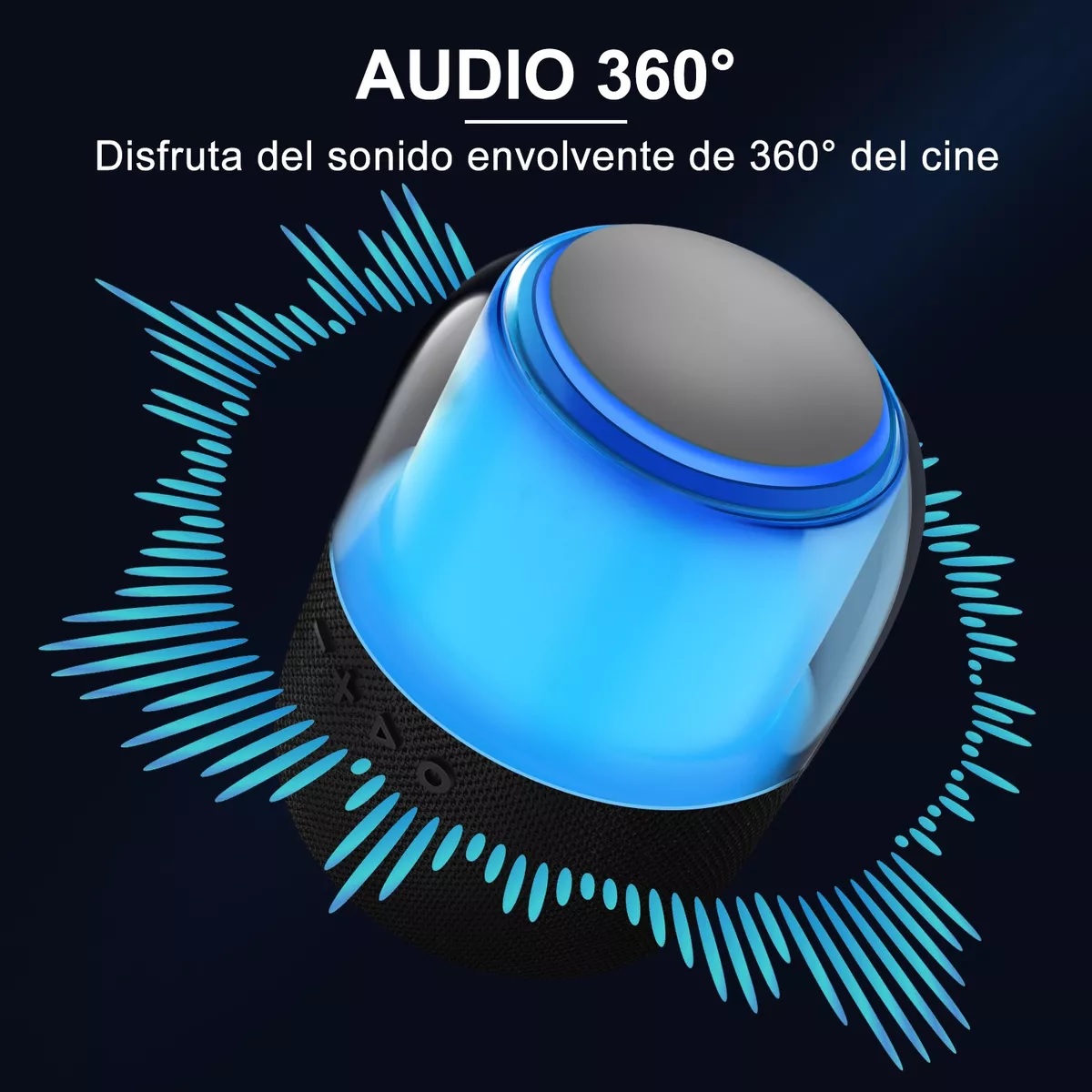 Mini Bocinas Bluetooth Portatil Tws Bocina Con Rgb Luces