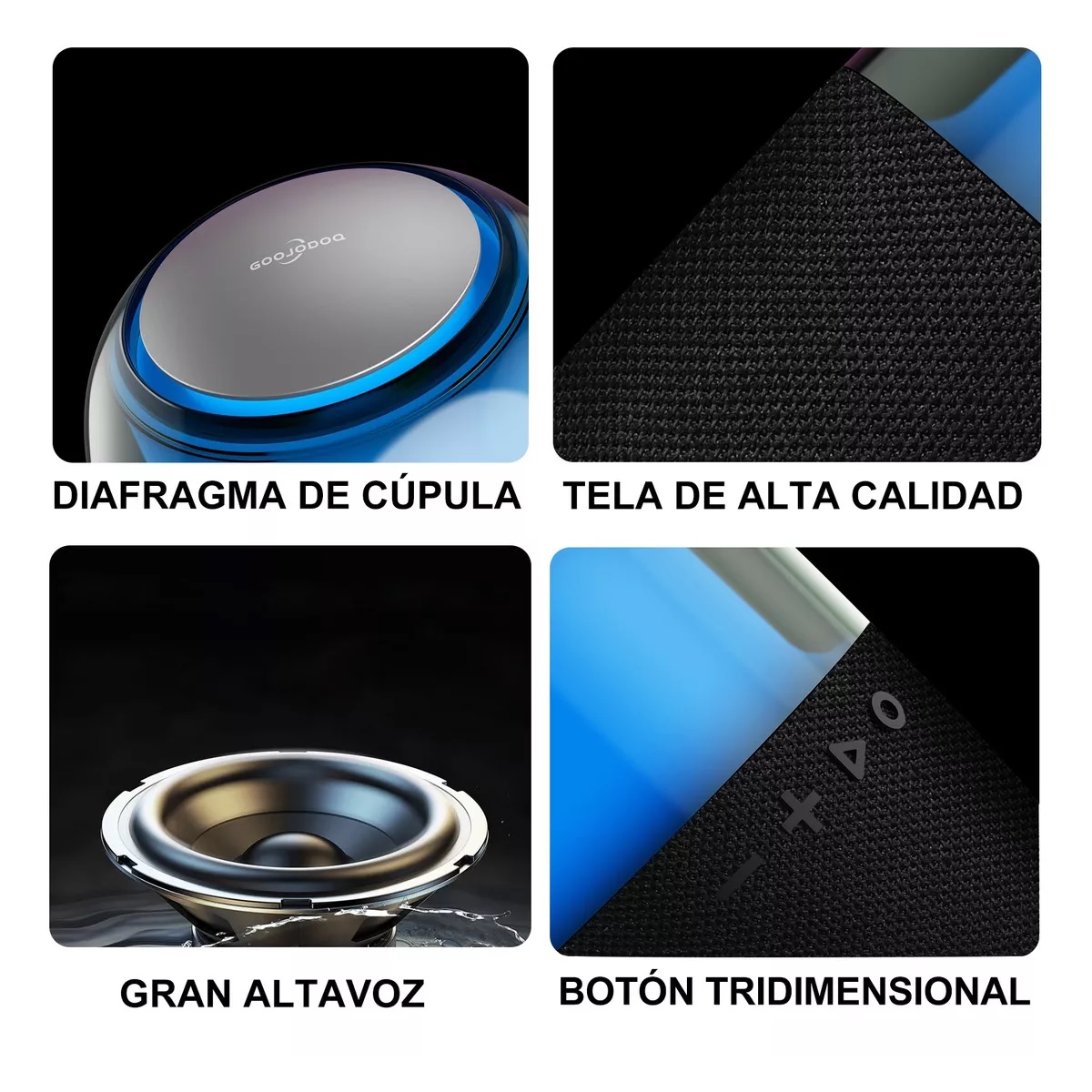 Mini Bocinas Bluetooth Portatil Tws Bocina Con Rgb Luces