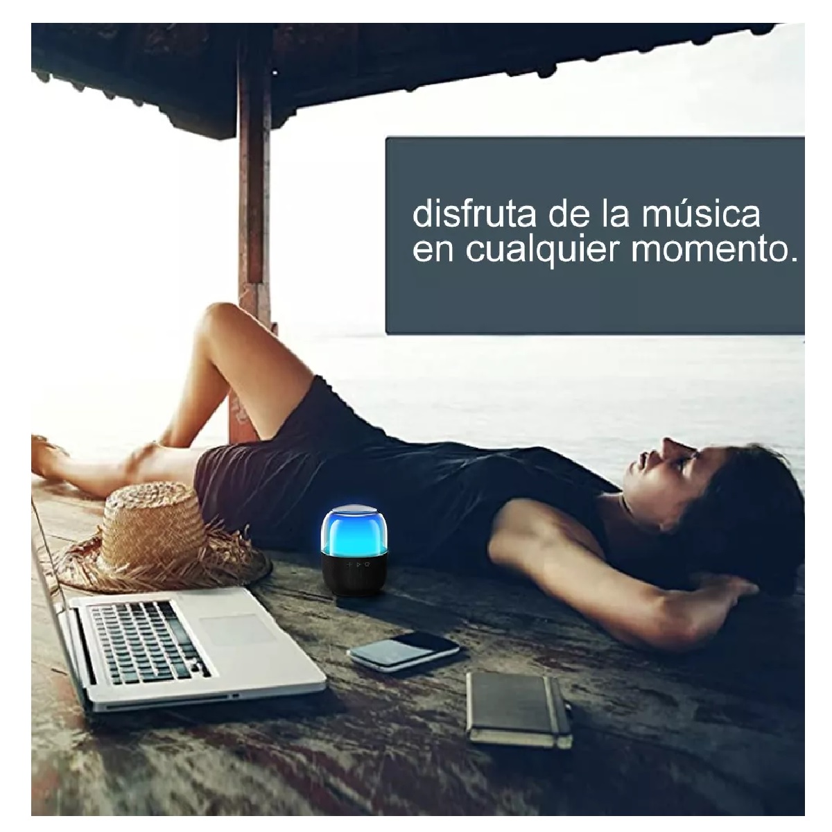 Mini Bocinas Bluetooth Portatil Tws Bocina Con Rgb Luces