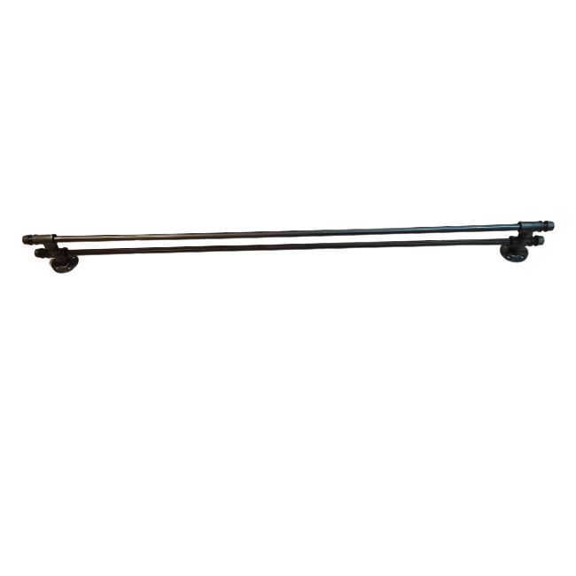 Cortinero Doble, Tubo Desmontable Industrial 2.00 M