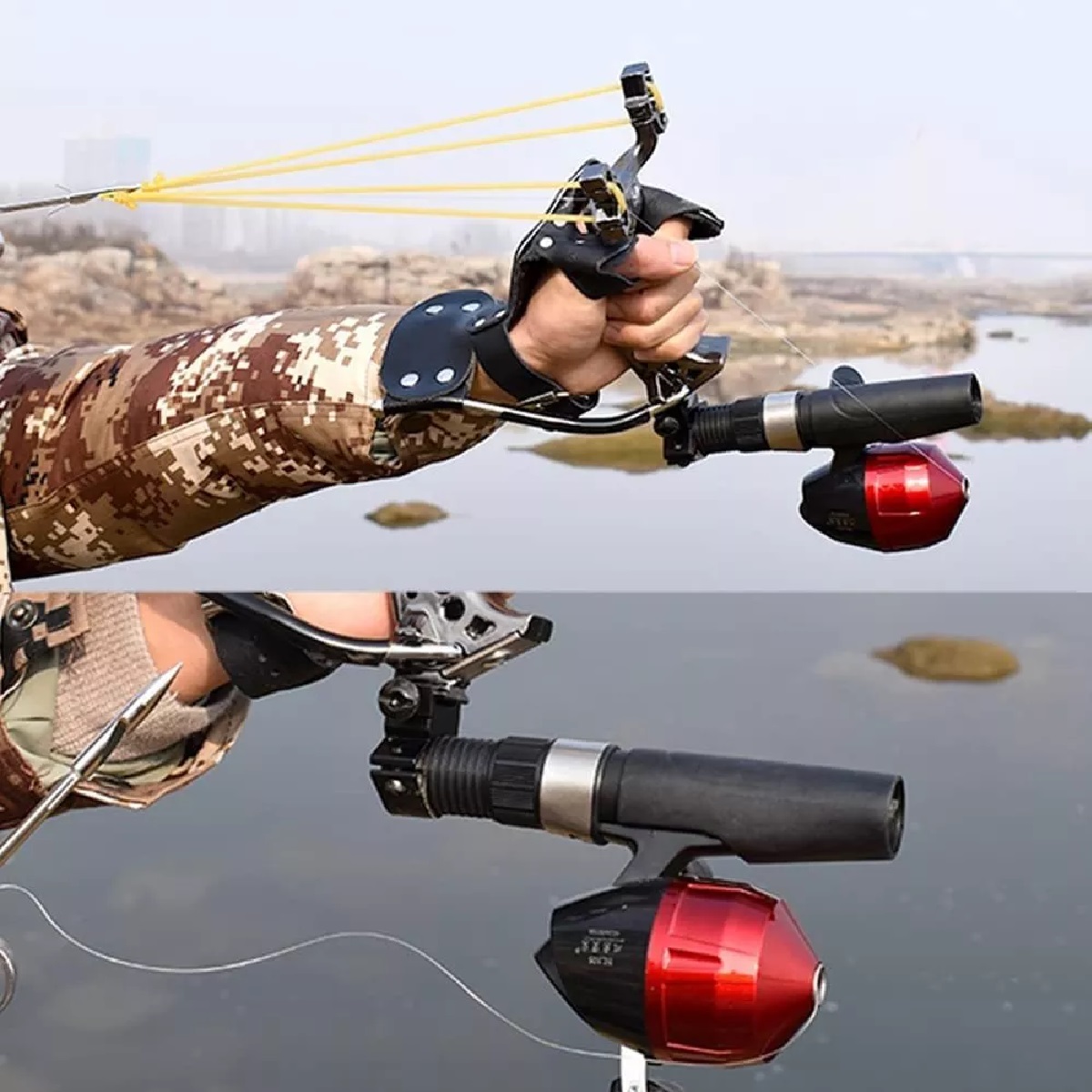 Kit De Carretes De Pesca, Tirachinas De Caza, Dardo De Tiro