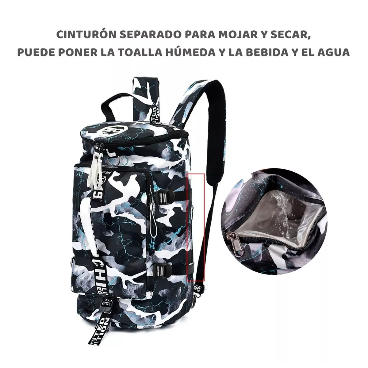 Maleta Deportiva Mochila Viaje Gimnasio Back Pack De Moda