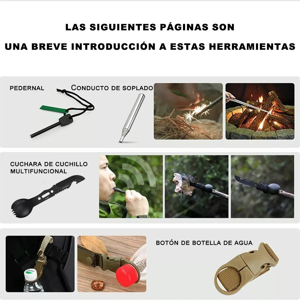 Kit De Supervivencia Emergencia Portátil Para Camping
