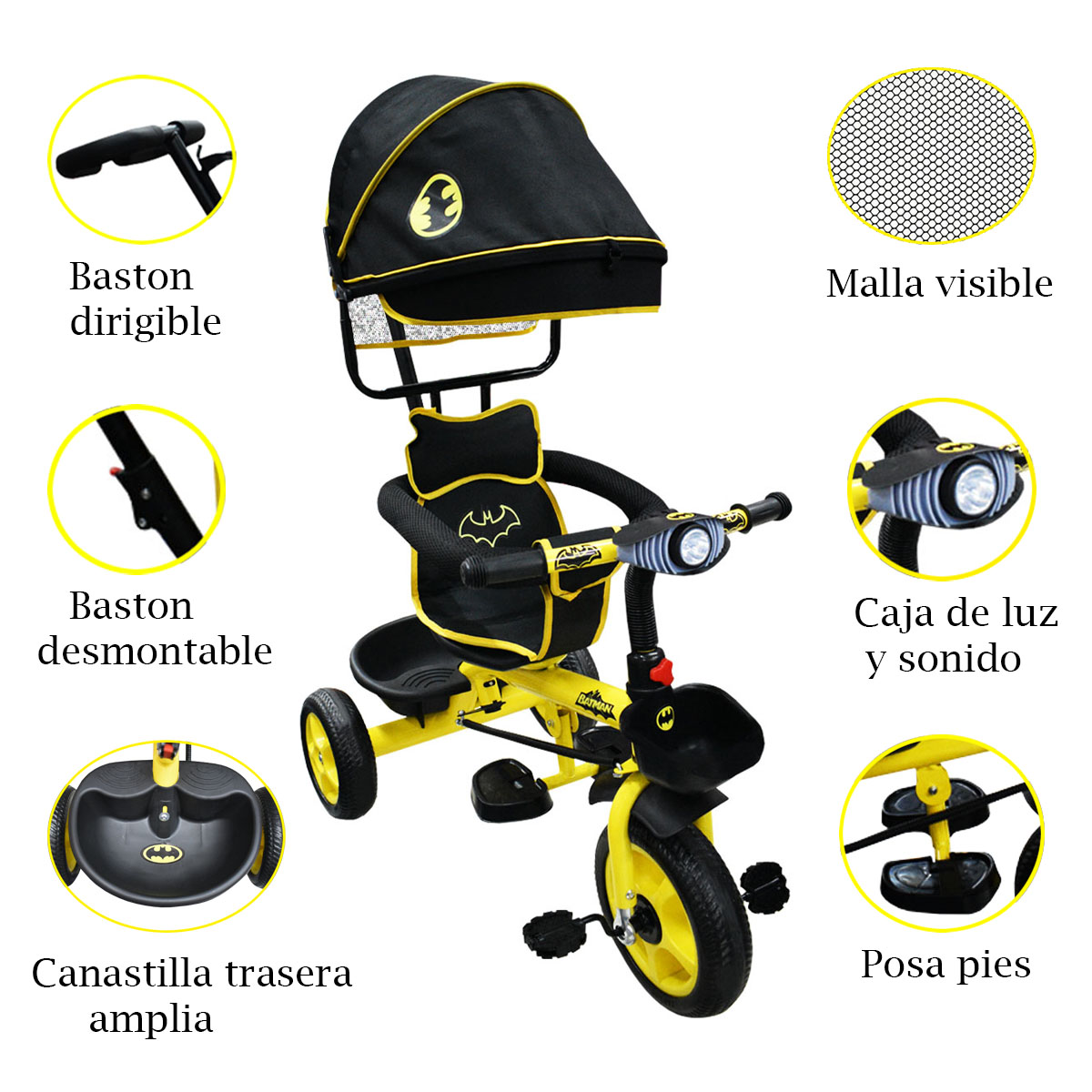 Pedales Carrito De Batman Para Bebe Prinsel Autos A Pedales Para