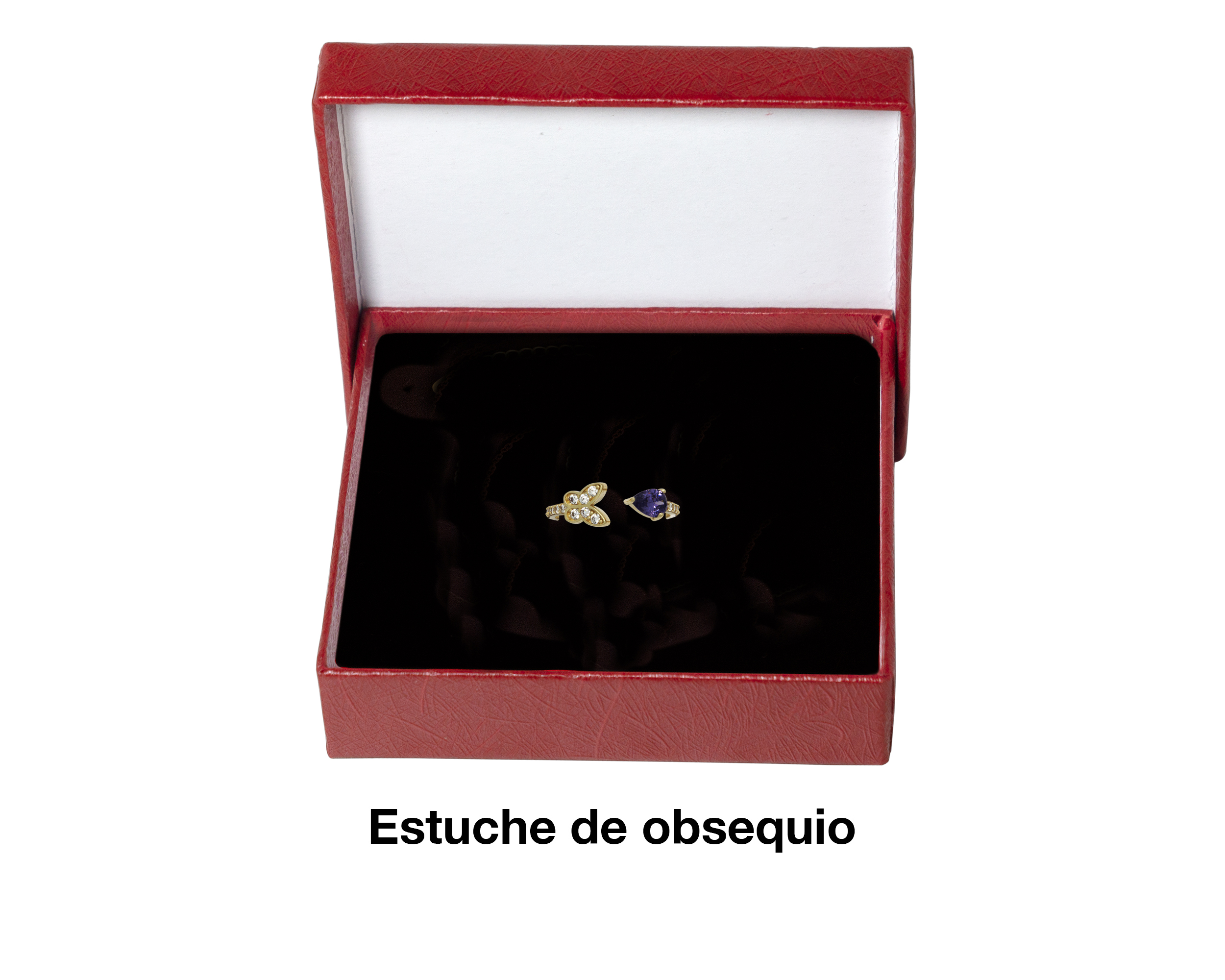 Anillo Oro 10k Horoz Mariposa amatista Si117.