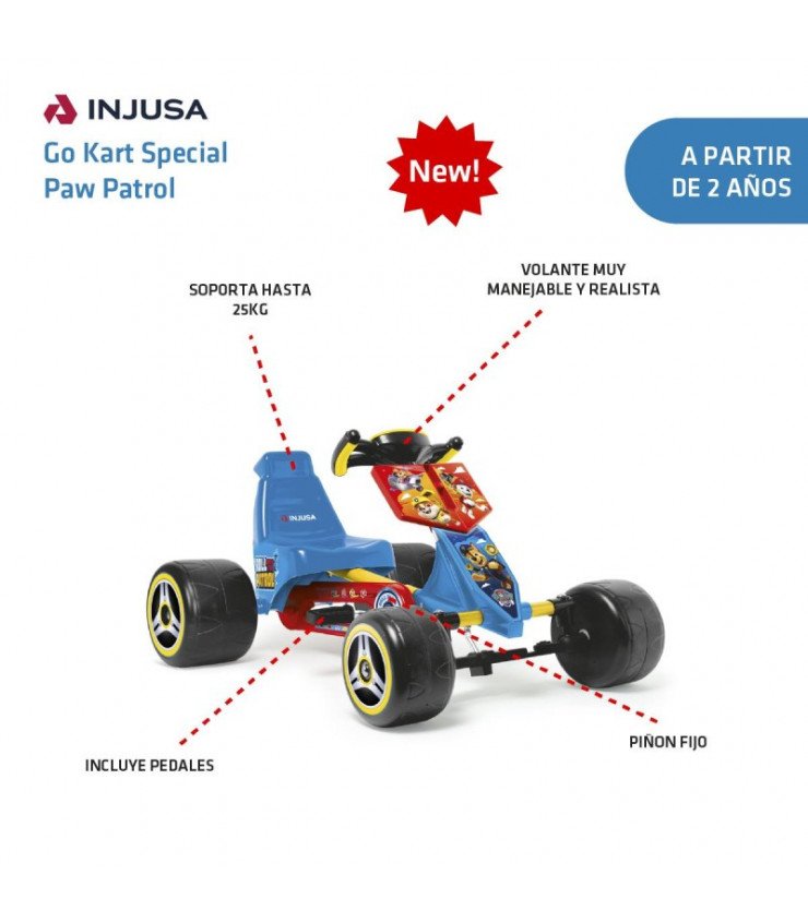 Go Kart Paw Patrol A Pedales