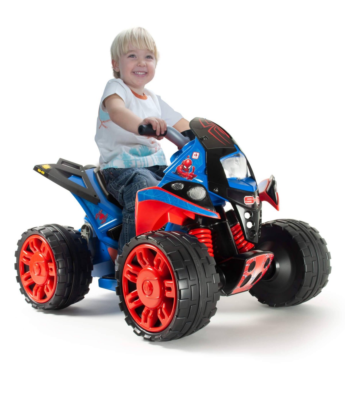 Cuatrimoto Para Niños Injusa Quad The Beast Spiderman 12v