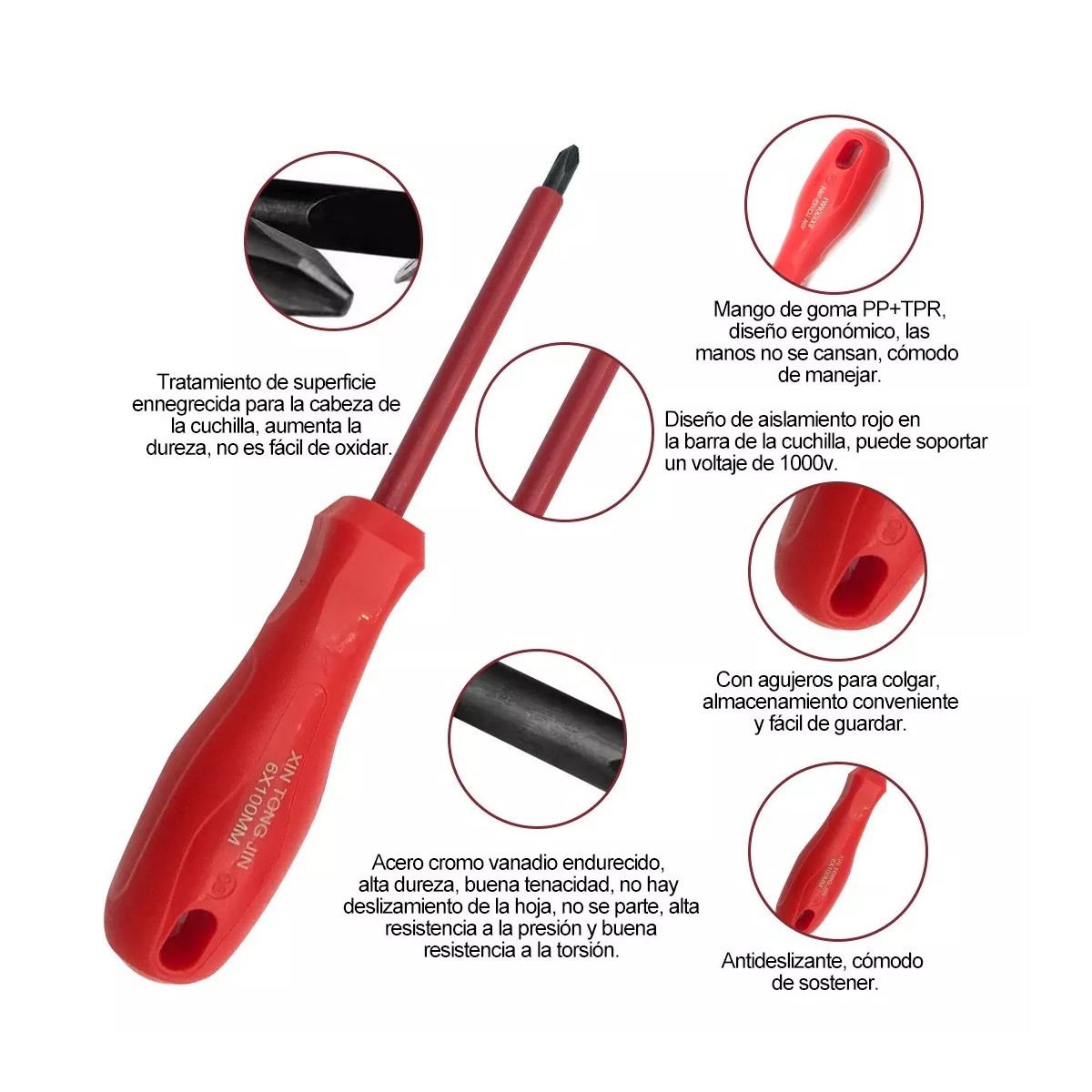 Juego De Destornilladores Aislantes Desarmadores Magnéticos