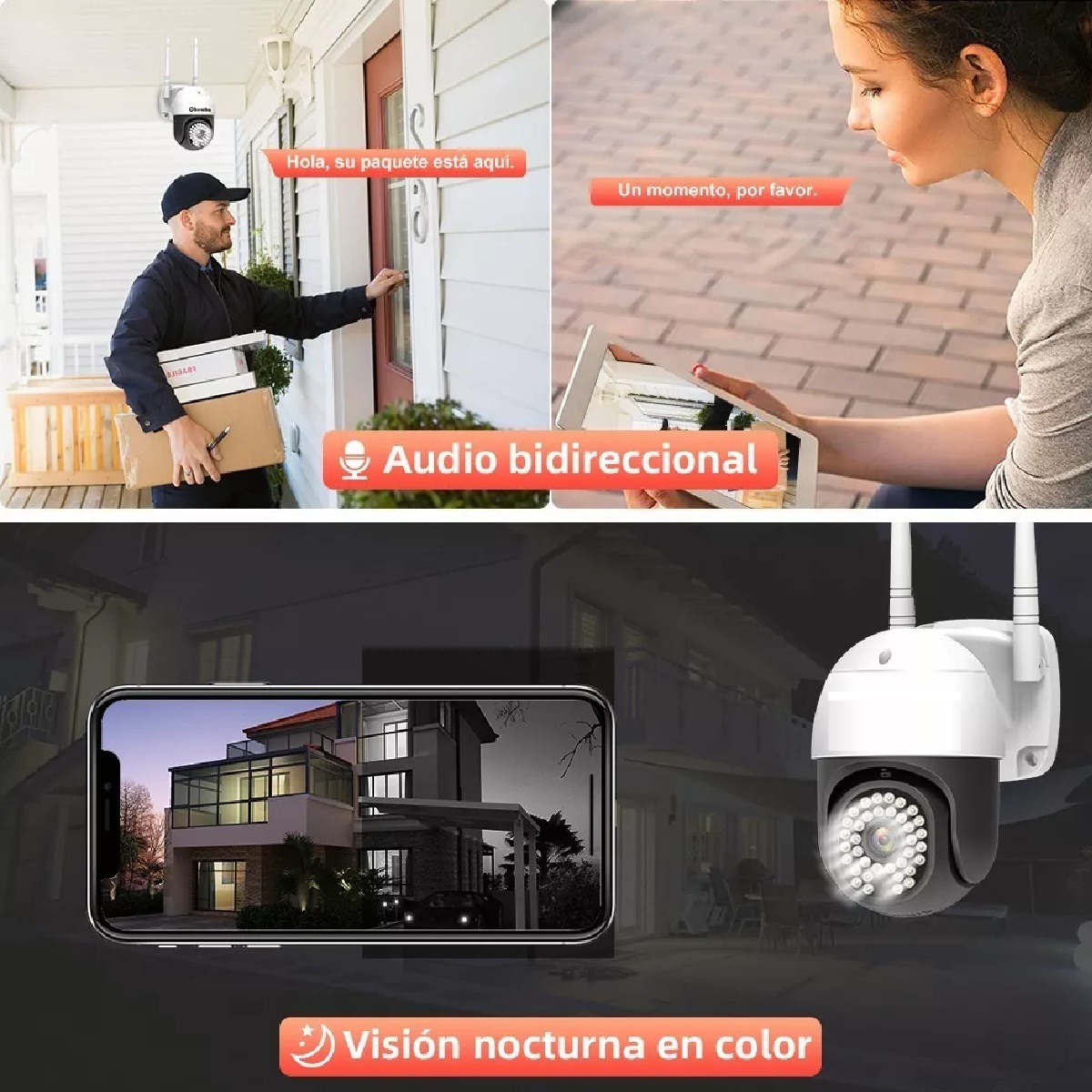 Cámara Seguridad Exterior 3mp 5gwifi Vigilancia 