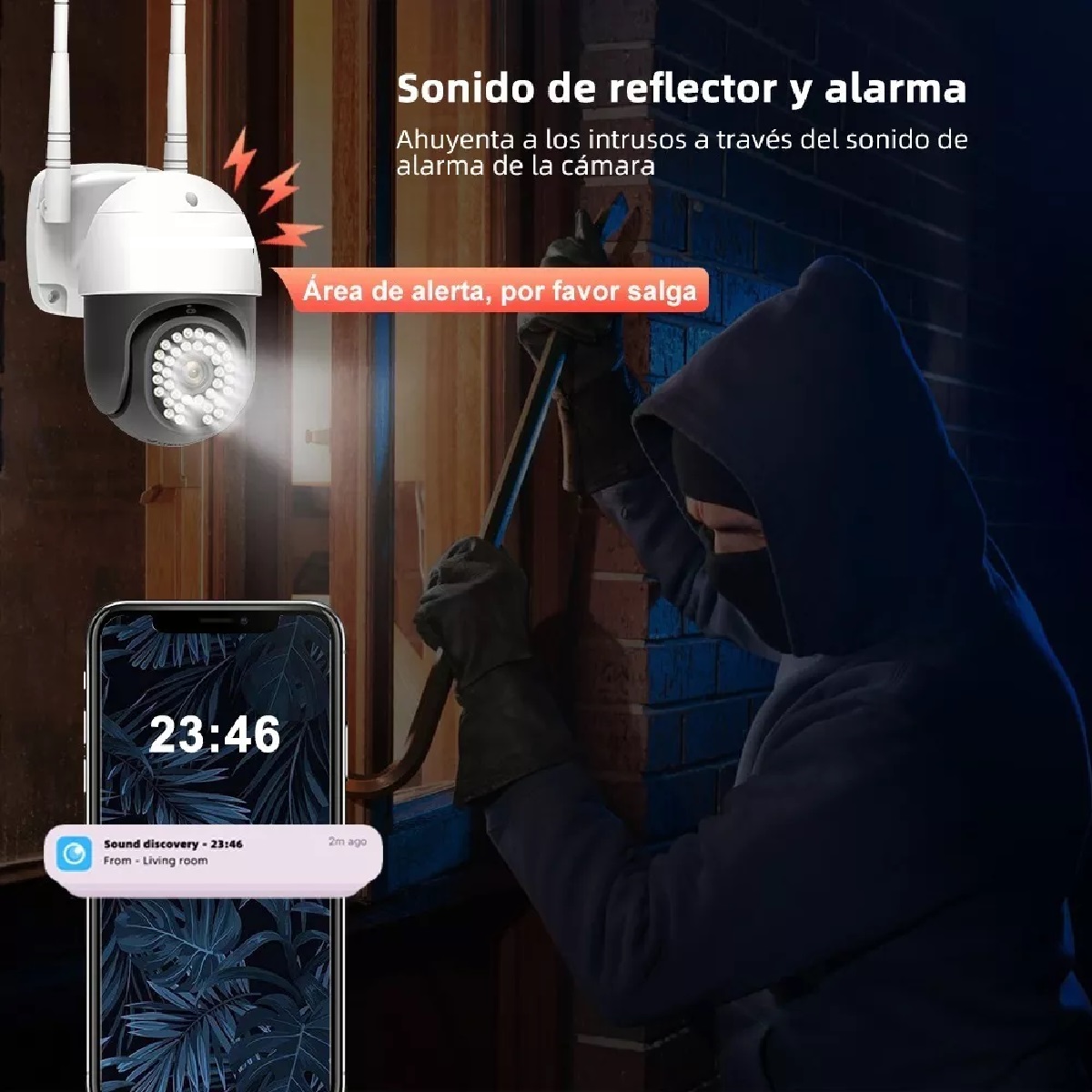 Cámara Seguridad Exterior 3mp 5gwifi Vigilancia 